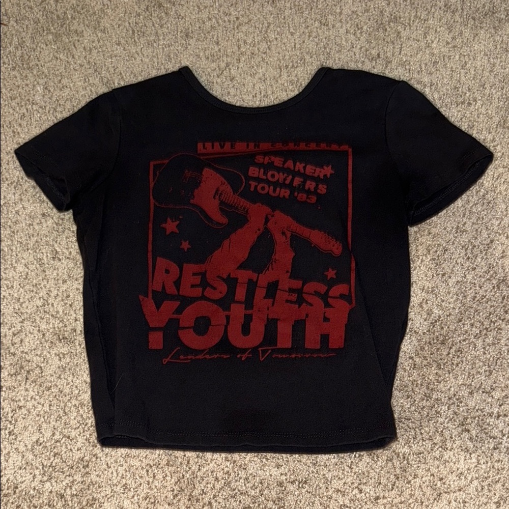 Restless Youth Black and Red T-Shirt